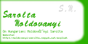 sarolta moldovanyi business card